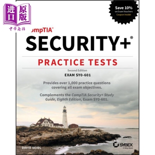 现货 Comptia Security+ 练习测试 考试 Sy0-601 Comptia Security+ Practice Tests 英文原版 Mike Chapple 中商原版