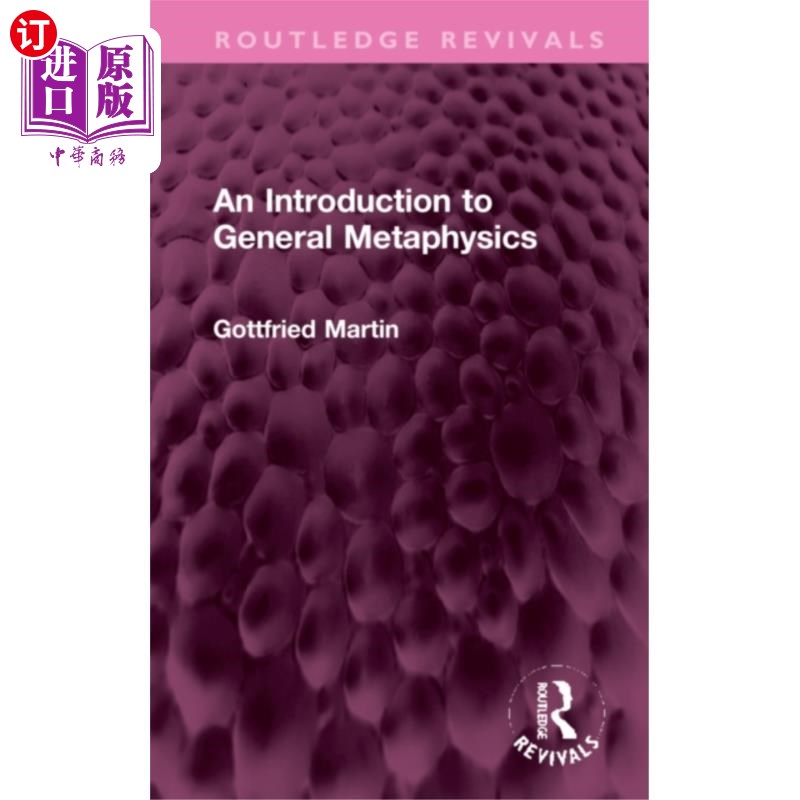 海外直订Introduction to General Metaphysics 一般形而上学导论