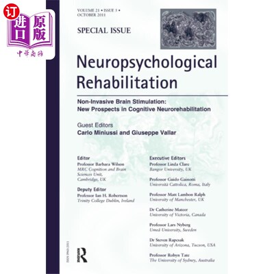 海外直订Non-Invasive Brain Stimulation: New Prospects in... 无创脑刺激:认知神经康复的新前景