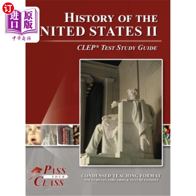 海外直订History of the United States 2 CLEP Test Study Guide 美国历史2 CLEP考试学习指南