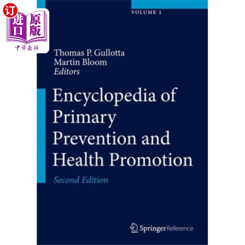 海外直订医药图书Encyclopedia of Primary Prevention and Health Pr... 初级预防和健康促进百科全书