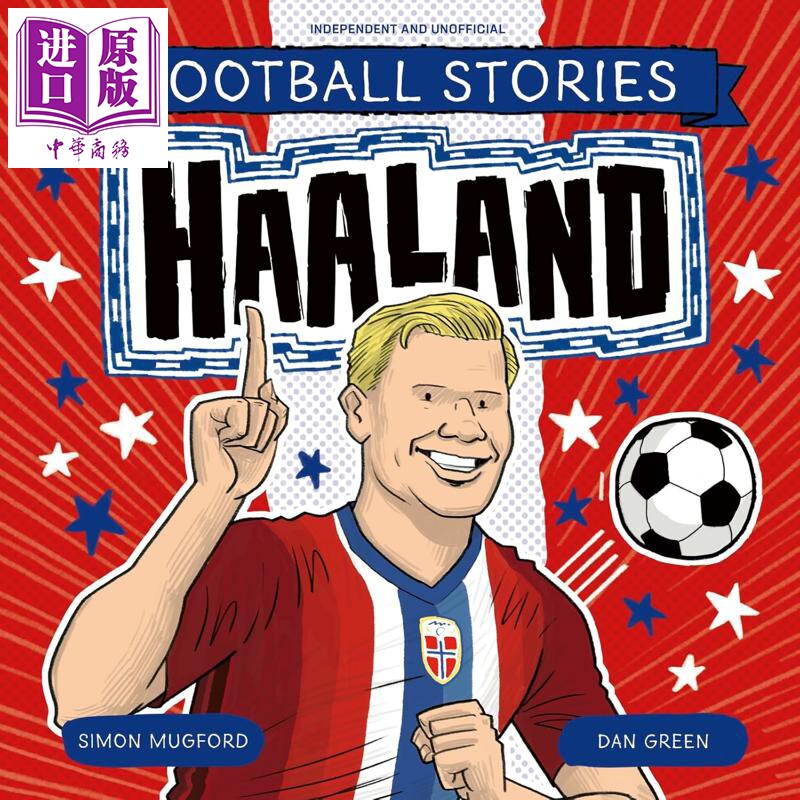 足球明星绘传 埃尔林.哈兰德 Football Stories Haaland 英文原版 儿童励志故事绘本 小球迷入门读物 进口童书【中商原版】