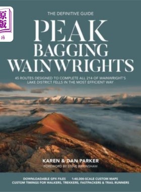 海外直订Peak Bagging: Wainwrights 巅峰装袋:温赖特