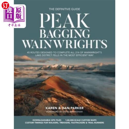海外直订Peak Bagging: Wainwrights 巅峰装袋:温赖特