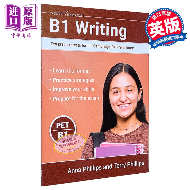 B1 Writing Ten practice tests for Cambridge Preliminary 2025年新版写作提升剑桥PET考试B1级10套模拟测试练习【中商原版