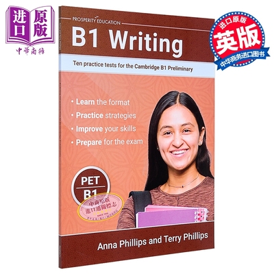 B1 Writing Ten practice tests for Cambridge Preliminary 2025年新版写作提升剑桥PET考试B1级10套模拟测试练习【中商原版