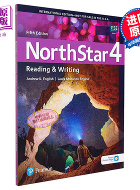 托福雅思 NorthStar 北极星读写 Reading&Writing 学生书4级含APP资源及音频 Fifth Edition 第5版【不含MEL】