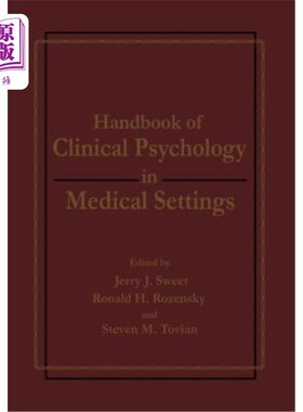 海外直订Handbook of Clinical Psychology in Medical Settings 医疗环境中的临床心理学手册