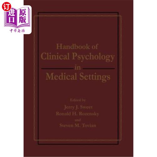 海外直订Handbook of Clinical Psychology in Medical Settings 医疗环境中的临床心理学手册