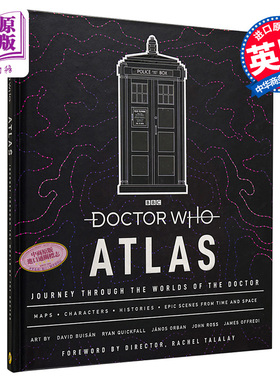 现货 神秘博士地图 英文原版 Doctor Who Atlas Journey Through the Worlds of the Doctor Doctor Who【中商原版】