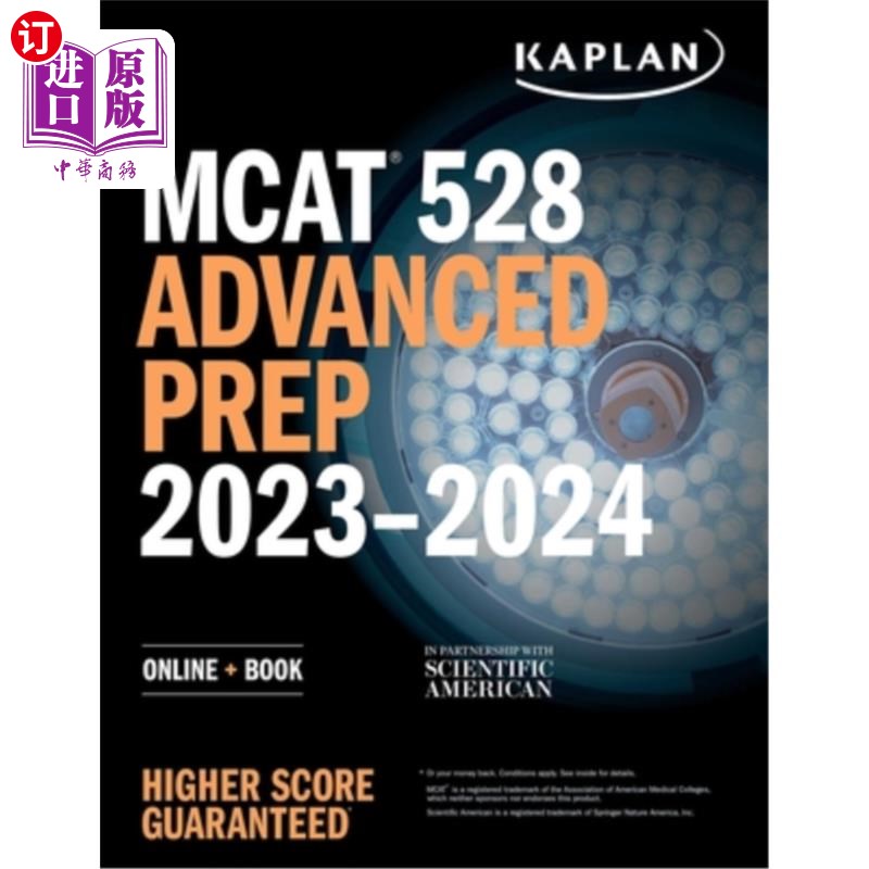 海外直订MCAT 528 Advanced Prep 2023-2024: Online + Book MCAT 528 Advanced Prep 2023-2024:在线+图书