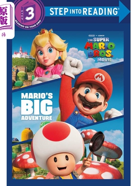 预售 兰登阅读进阶3 马里奥的大冒险 Marios Big Adventure Nintendo The Super Mario Bros Step into Reading 任天堂电影【中商?