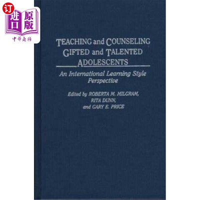 海外直订Teaching and Counseling Gifted and Talented Adolescents: An International Learni 从国际学习风格的角度看天才