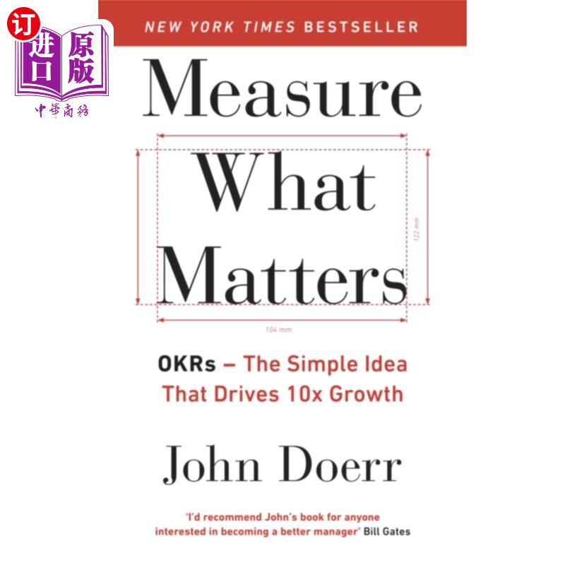 海外直订Measure What Matters 衡量重要的东西