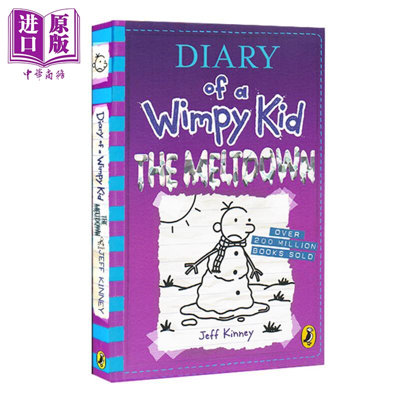 小屁孩日记13 英国版 平装Diary of a wimpy Kid Book 13 The Meltdown 英文原版进口儿童小初文学幽默故事章节书【中商原版】 - 实物图