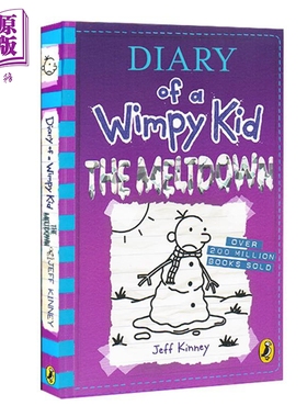 小屁孩日记13 英国版 平装Diary of a wimpy Kid Book 13 The Meltdown 英文原版进口儿童小初文学幽默故事章节书【中商原版】