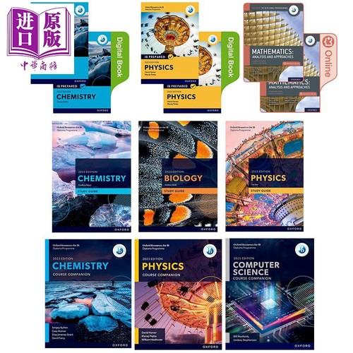 英文原版牛津IBDP国际文凭课程合集 新教材Course Book学习指南Study Guide 化学生物Biology数学物理计算机科学【中商原版】