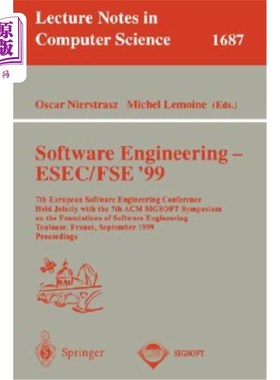 海外直订Software Engineering - Esec/Fse '99: 7th European Software Engineering Conferenc 软件工程- Esec