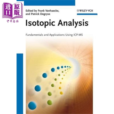 现货 同位素分析 Isotopic Analysis Frank Vanhaecke 英文原版 中商原版 Wiley【中商原版】