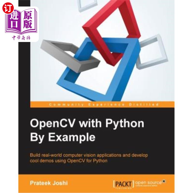 海外直订OpenCV with Python By Example 以python为例的opencv
