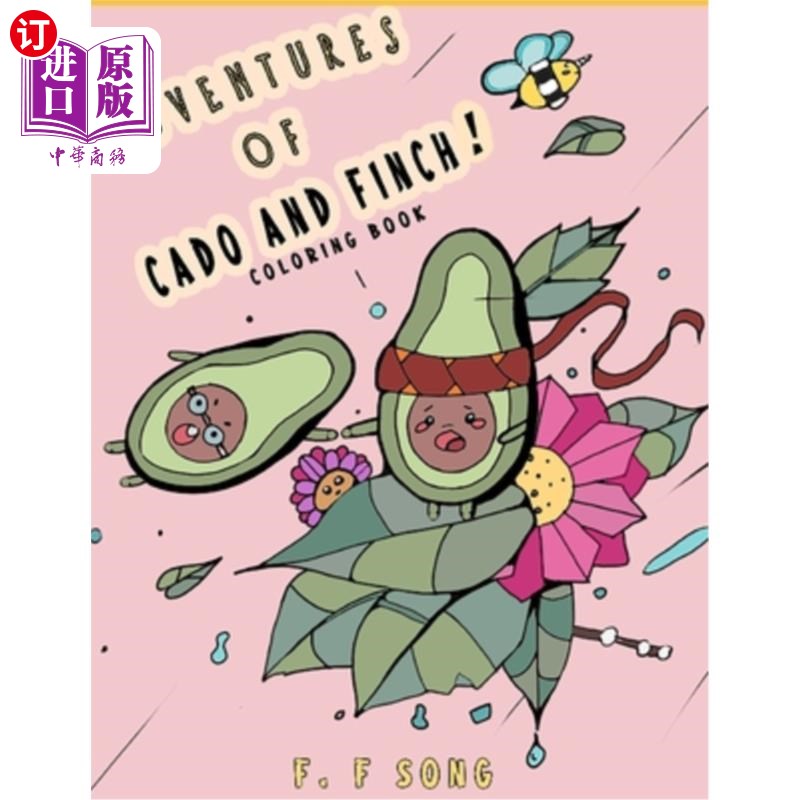 海外直订Adventures of Cado and Finch: Coloring Book 《卡多与芬奇历险记:涂色书