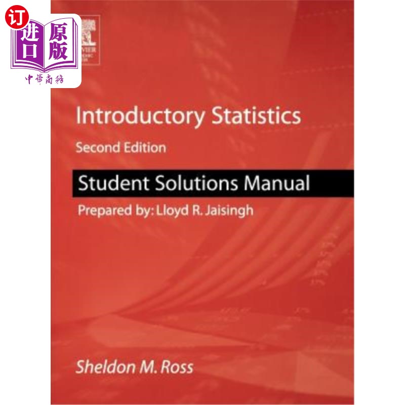 海外直订Student Solutions Manual for Introductory Statistics 学生解决方案入门统计手册