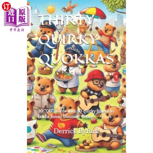海外直订Thirty Quirky Quokkas: 30 