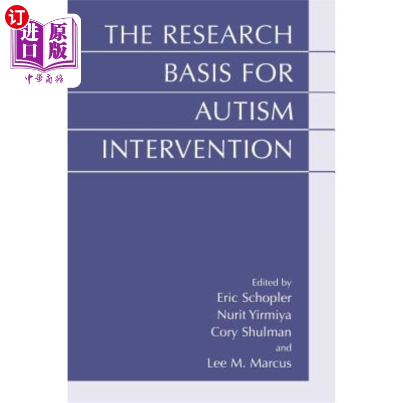 海外直订医药图书The Research Basis for Autism Intervention 孤独症干预的研究基础