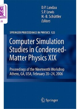 海外直订Computer Simulation Studies in Condensed-Matter Physics XIX: Proceedings of the