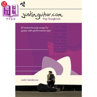 海外直订Justinguitar.com Pop Songbook Justinguitar.com流行歌曲集