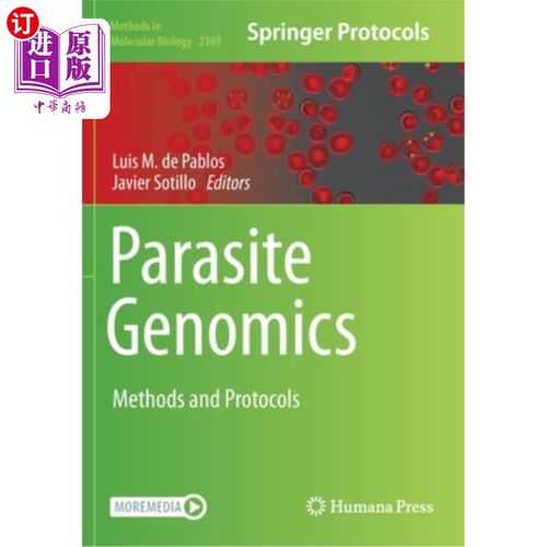 海外直订医药图书Parasite Genomics: Methods and Protocols 寄生虫基因组学:方法和协议