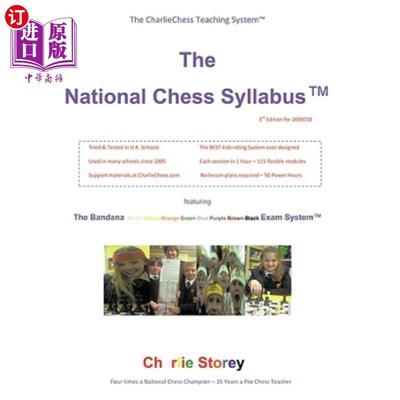 海外直订The National Chess Syllabus Featuring the Bandana Martial Art Exam System 以班达纳武术考试系统为特色的国家