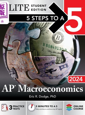 5 Steps to a 5 AP Macroeconomics 2024 Elite Student Edition 新版五步速成系列AP考试宏观经济学 精英学生版【中商原版】