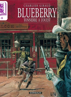 预售 蓝莓上尉 02 西部雷响 法国经典漫画 Blueberry Tome 2 Tonnerre a lOuest 法文原版 Jean Charlier Jean Giraud【中商原版】