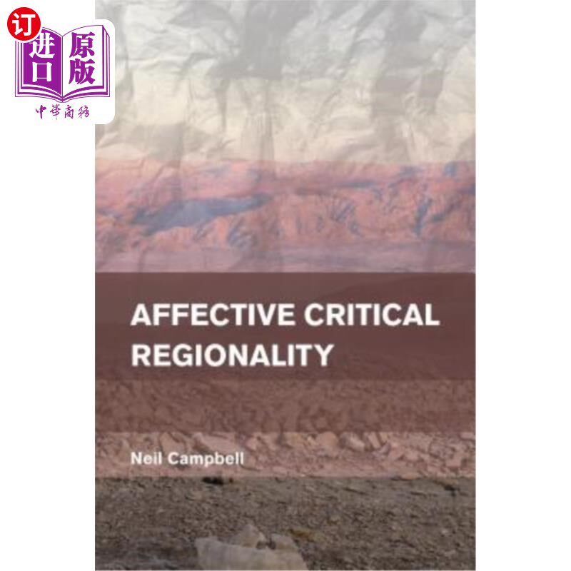 海外直订Affective Critical Regionality 情感至关重要的地域性