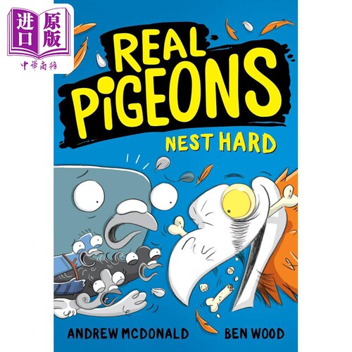 鸽子大侦探 保护巢穴 Real Pigeons Nest Hard 英文原版 图像小说图画章节书 动物漫画故事 搞笑幽默 进口读物【中商原版】