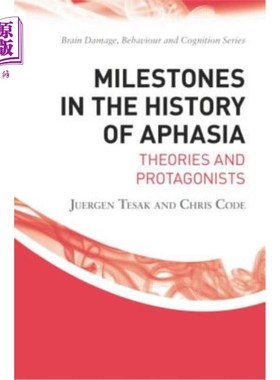 海外直订Milestones in the History of Aphasia: Theories and Protagonists 失语症历史上的里程碑:理论和主角