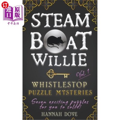 海外直订Steamboat Willie Whistlestop Puzzle Mysteries, Vol. 1 蒸汽船威利Whistlestop谜题，卷1