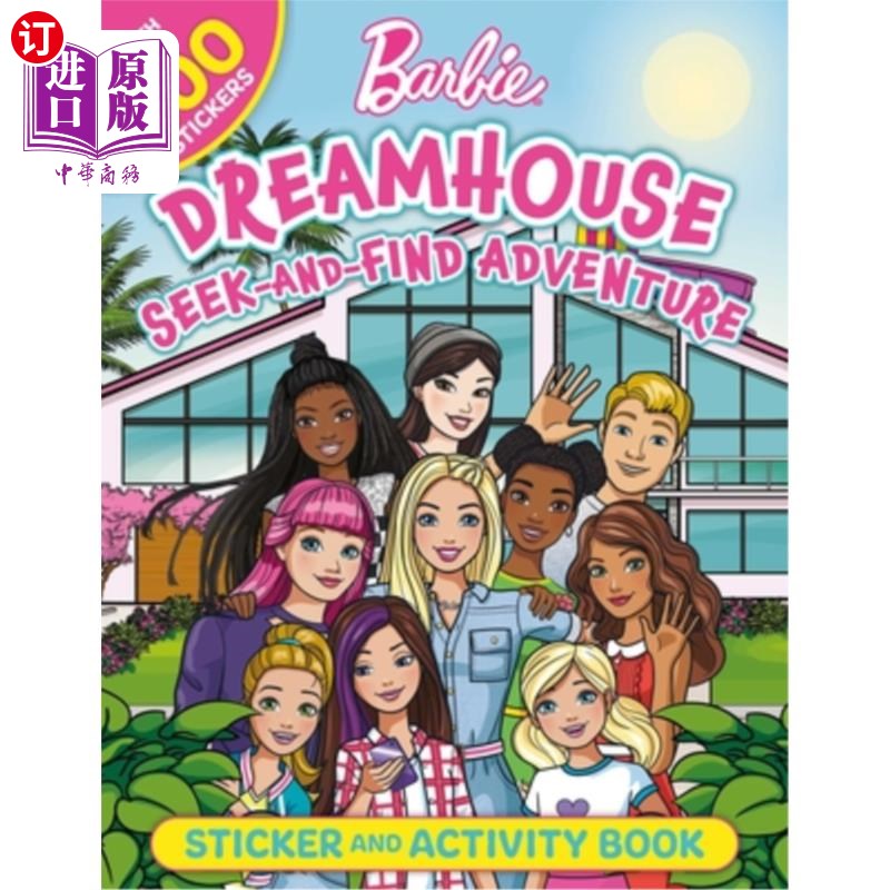 海外直订Barbie Dreamhouse Seek-And-Find Adventure: 100% Officially Licensed by Mattel, S 芭比梦想之家寻找和发现的冒 - 实物图