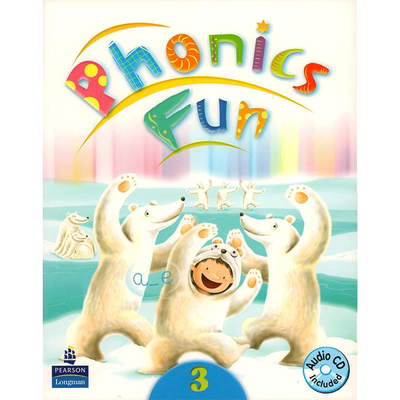 现货 【中商原版】香港朗文少儿英语自然拼读 longman Phonics Fun 3级别学生书+CD