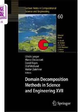 海外直订Domain Decomposition Methods in Science and Engineering XVII 科学与工程中的区域分解方法