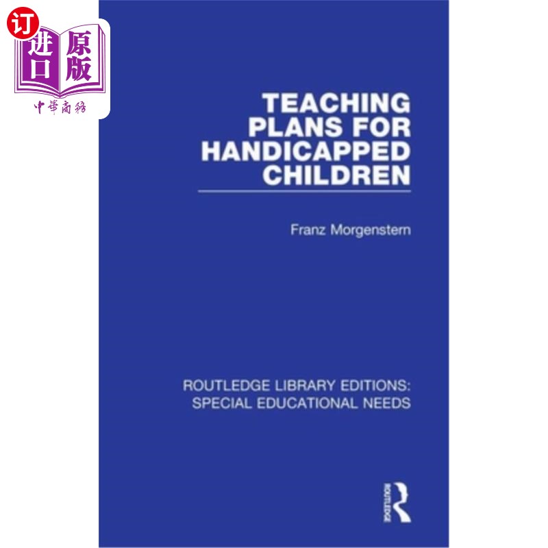 海外直订Teaching Plans for Handicapped Children 残疾儿童的教学计划