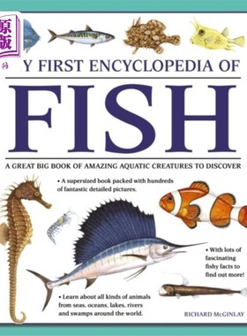 海外直订My First Encyclopedia of Fish (giant Size) 我的第一本鱼类百科全书(超大号)