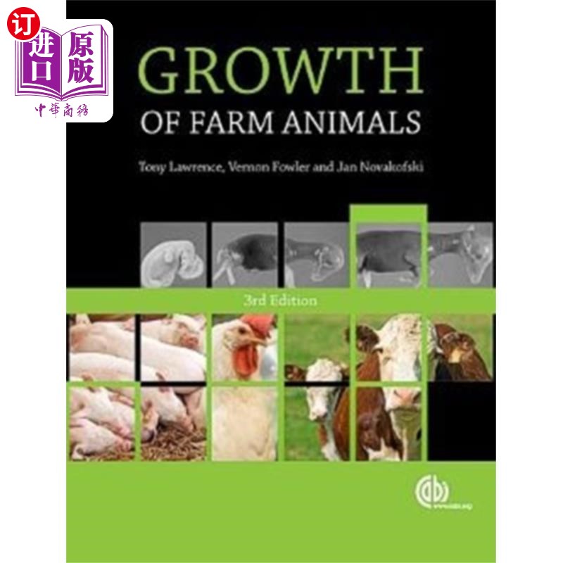 海外直订Growth of Farm Animals 家畜生长