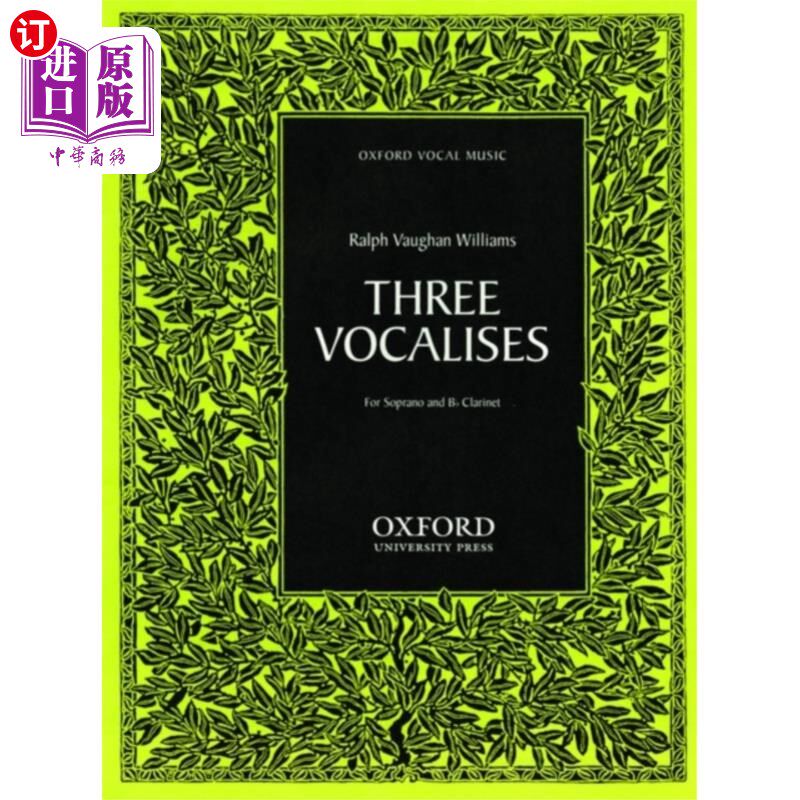 海外直订Three Vocalises Three美声