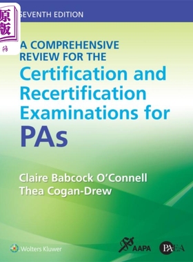 现货 助理医师认证考试综合综述 第7版 英文原版 A Comprehensive Review Claire Babcock O Connell【中商原版】