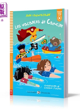 ELI Young Readers French A0: Le vacances de Capucine 卡普辛的假期 含音频 法语原版儿童故事图画书分级读物A0【中商原版