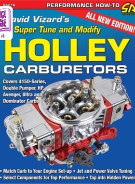 海外直订Vizard's Super Tune/Modify Holley Carbs 大卫·维扎德的《如何超调和修改霍利汽化器》