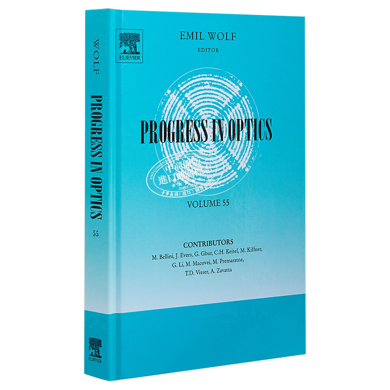 现货 光学进展第55期 英文原版Progress in Optics Volume55 Emil Wolf【中商原版】