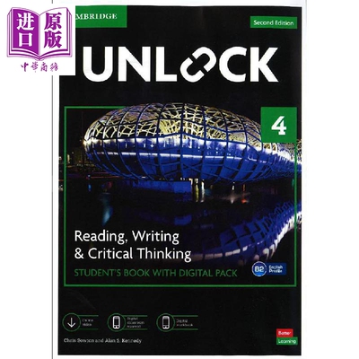 Unlock Cambridge 剑桥英语教材 英文原版 新版4级 读写 B2 reading writing 阅读写作英语【中商原版】